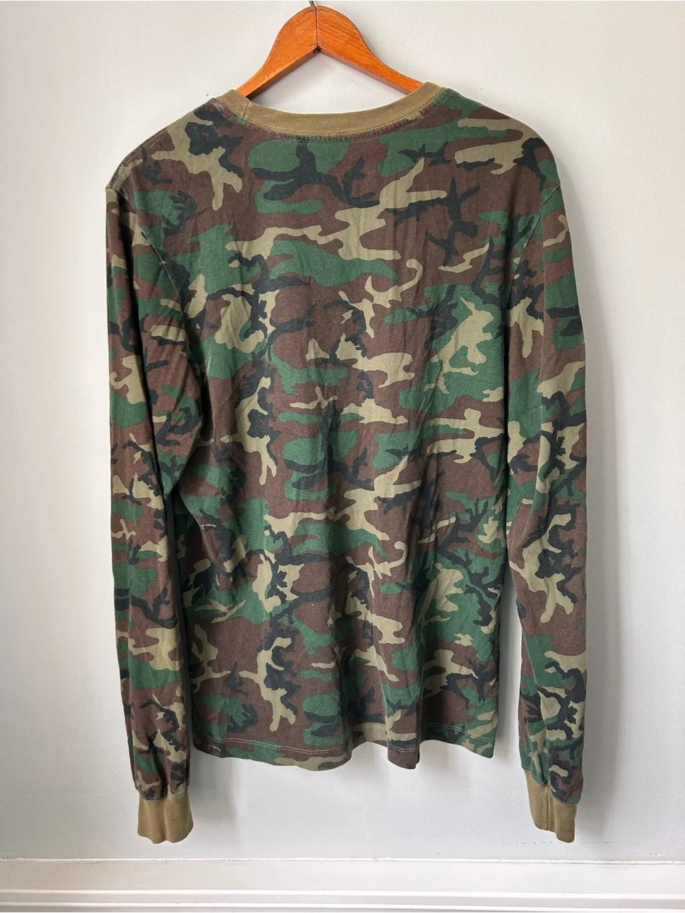 Penn State The Nike Tee Long Sleeve Shirt Mens S Camo Dri-Fit Flag USA